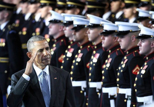 O presidente Barack Obama participa de cerimnia das Foras Armadas em Washington, no incio deste ms