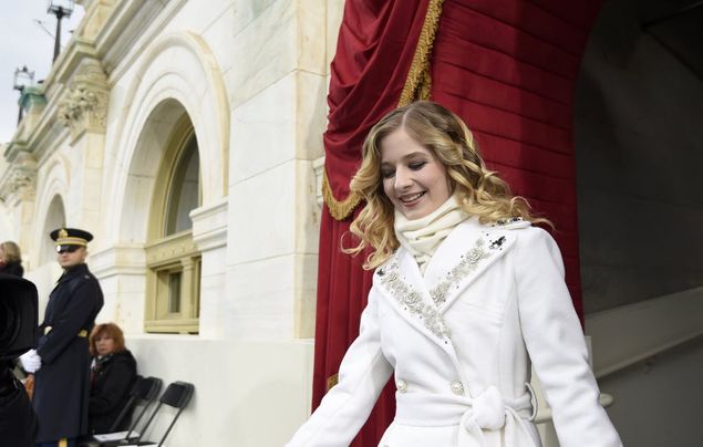 Singer Jackie Evancho arrives arrives for the Presidential Inauguration of Trump at the U.S. Capitol in Washington, D.C., U.S., January 20, 2017. REUTERS/Saul Loeb/Pool ORG XMIT: RSS03