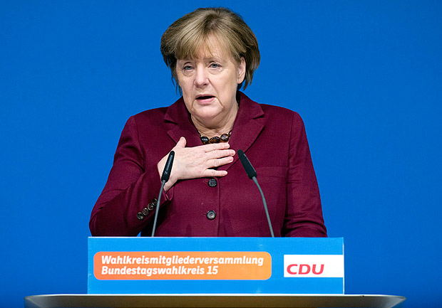 Angela Merkel, chanceler alem, que encontra o presidente Donald Trump nesta tera (14)