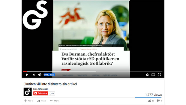 Os suecos de extrema-direita que editam e divulgam na web conversas com jornalistas secretamente gravadas