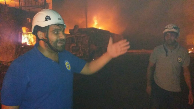 Ammar al-Salmo participa de operao de resgate em Aleppo, uma das maiores cidades da Sria