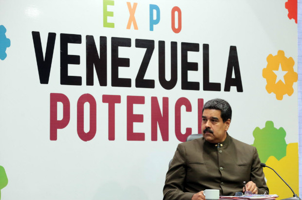 O presidente Nicols Maduro participa da inaugurao de uma exposio econmica em Caracas