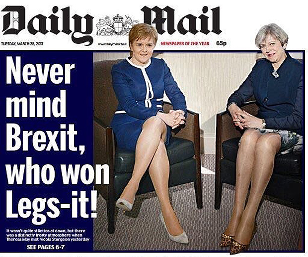 capa do tabloide "Daily Mail"