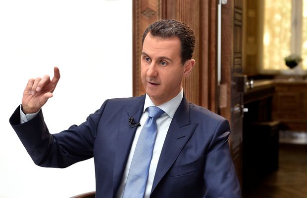 O ditador srio, Bashar al-Assad, durante entrevista ao jornal croata "Vecernji List" em Damasco