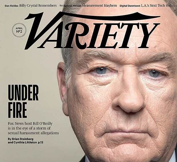 Capa da "Variety" traz o principal ncora da Fox News, Bill O'Reilly, "sob fogo" por acusaes de assdio sexual e por perda de anunciantes