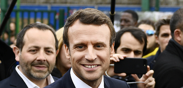 Emmanuel Macron, candidato na eleição presidencial francesa