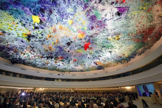 Cpula do Salo dos Direitos Humanos, na sede da ONU em Genebra (Sua); Brasil ser avaliado nesta sexta