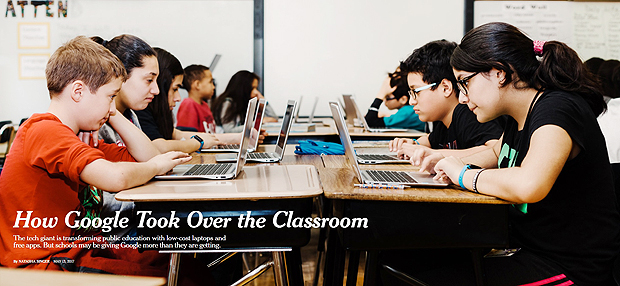 NYT' mostrou o avano do Google sobre as salas de aula pblicas nos EUA