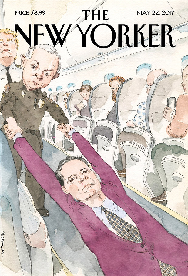 Capa da revista 'New Yorker' sobre a demisso do diretor do FBI por Trump
