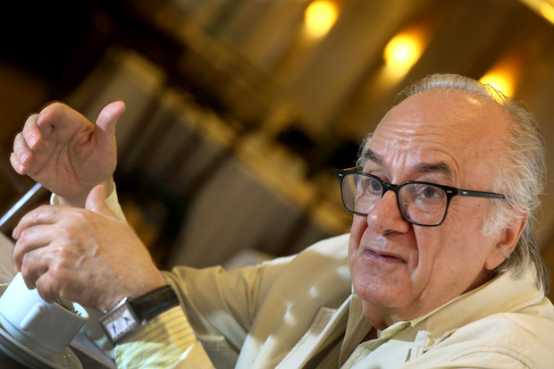 O sociólogo português Boaventura de Sousa Santos, 76, dá entrevista à Folha em hotel de São Paulo 