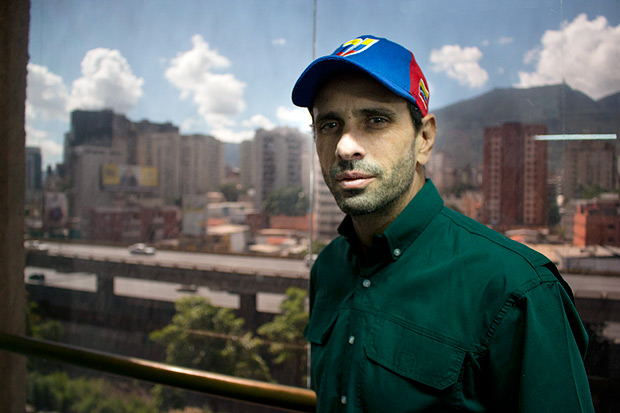 Henrique Capriles Radonski, 45, lder da oposio, em Caracas 