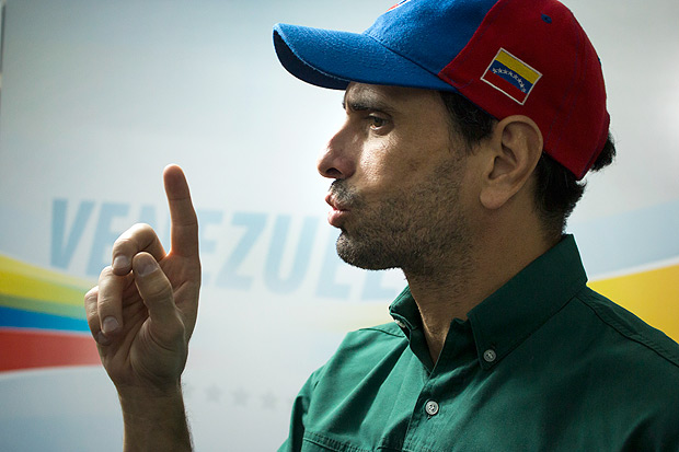 Henrique Capriles Radonski, 45, líder da oposição, em Caracas 