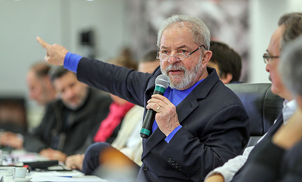 O ex-presidente Luiz Incio Lula da Silva participa do lanamento do Instituto Futuro nesta tera-feira (15)