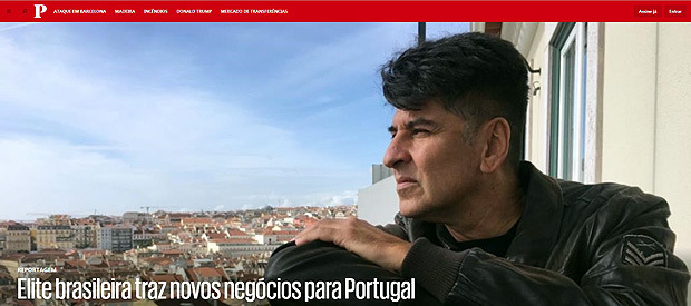 No jornal "Pblico", a invaso de Portugal pela 'elite brasileira'
