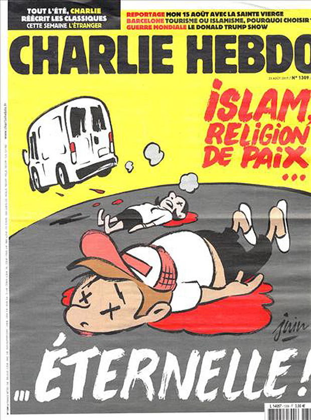 Capa do Charlie Hebdo de 23/08/2017