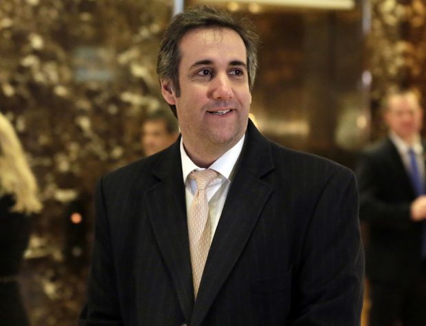 In this Dec. 16, 2016 file photo, Michael Cohen, an attorney for Donald Trump, arrives in Trump Tower in New York. Cohen acknowledged Monday, Aug. 28, 2017, that the president's company considered building a Trump Tower in Moscow during the Republican primary, but that the plan was abandoned "for a variety of business reasons." He said that at one point he reached out to the spokesman for Russian President Vladimir Putin about approvals from the Russian government. 