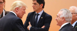 Ludovic Marin/AFP Trade Disputes Likely to Spoil Dinner of Presidents Temer and Trump