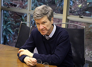 O economista Jeffrey Sachs, professor da Universidade Columbia (EUA), em palestra na Fapesp (Fundação de Amparo à Pesquisa do Estado de São Paulo)