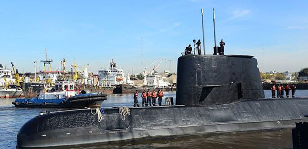  O submarino San Juan, fabricado na Alemanha na dcada de 1980 | foto: divulgao 