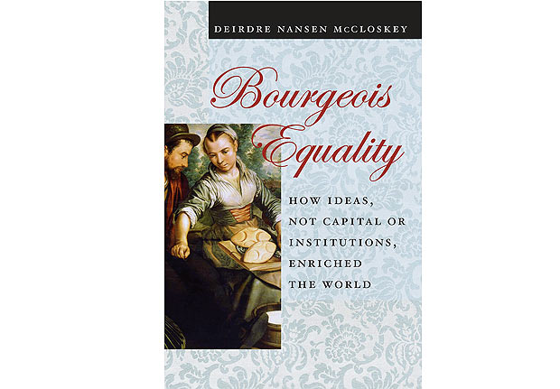 Capa do livro "Bourgeois Equality" (igualdade burguesa), de Deirdre McCloskey