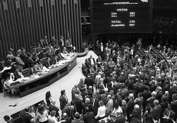 Sesin de la Cmara de Diputados que vot la denuncia por corrupcin contra el presidente Michel Temer