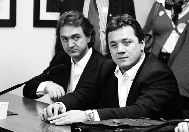 BRASLIA, DF, BRASIL 22-05-2012 20 17h00: Joesley Batista e Wesley Batista, compradores da Delta, na Camara dos Deputados. (Foto: Andre Borges / FolhaPress).
