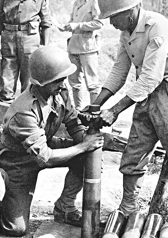 Soldados brasileiros durante a Segunda Guerra Mundial