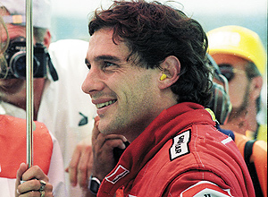 Brazilian driver Ayrton Senna.
