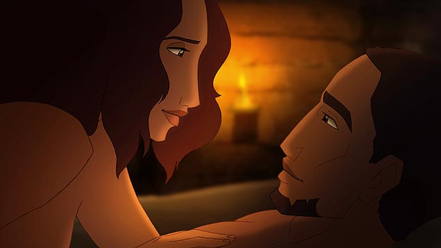 Cena de "Uma Histria de Amor e Fria", filme brasileiro que venceu o Festival de Animao de Annecy