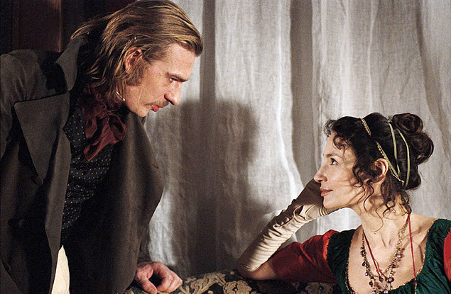 Os atores Guillaume Depardieu e Jeanne Balibar em cena do filme "A Duquesa de Langeais", adaptao da obra de Balzac