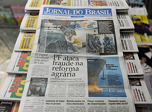 Última edição impressa do "Jornal do Brasil", que a partir de hoje passa a ter apenas versão digital