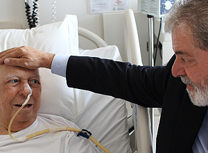 Lula visitou vice-presidente José Alencar, no Hospital Sírio-Libanês, em São Paulo