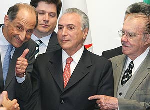 Temer, presidente licenciado do PMDB, diz que partido não abre mão de cabeça de chapa