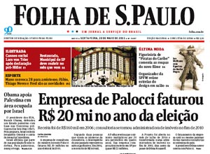 Em 20 de maio, o jornal revelou que, só em 2010, a consultoria de Palocci faturou R$ 20 milhões