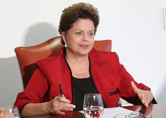 A presidente Dilma Rousseff durante encontro no Palacio do Planalto na semana passada