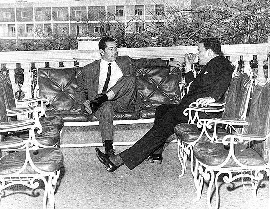 Leonel Brizola (esq.), então governador do Rio Grande do Sul, e o presidente João Goulart em foto de 1961