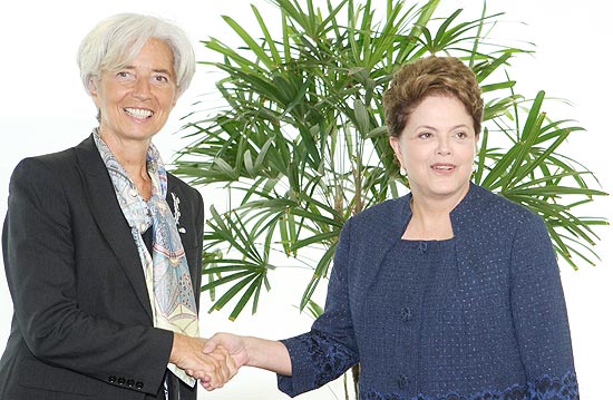 Dilma Rousseff se reuniu com a diretora-gerente do FMI, Christine Lagarde, antes de partir para Venezuela