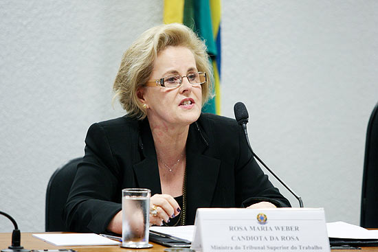 Comisso de Constituio, Justia e Cidadania do Senado sabatina Rosa Maria Weber Candiota da Rosa, indicada para o cargo de ministra do STF