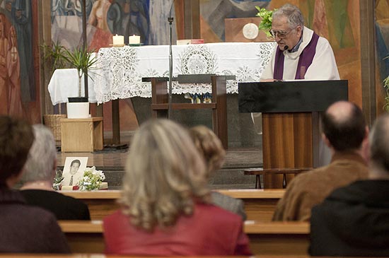 Missa em Barcelona que homenageou o espanhol Miguel Sábat Nuet, morto em 1973 no Dops, em São Paulo