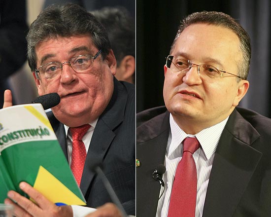 Deputado Silvio Costa (à esquerda) e o senador Pedro Taques que bateram boca em sessão da CPI do Cachoeira