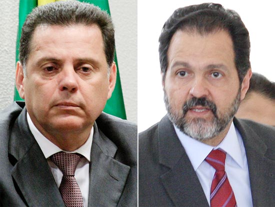 O governador de Goiás Marconi Perillo (PSDB-GO) e o governador do Distrito Federal Agnelo Queiroz (PT-DF) 