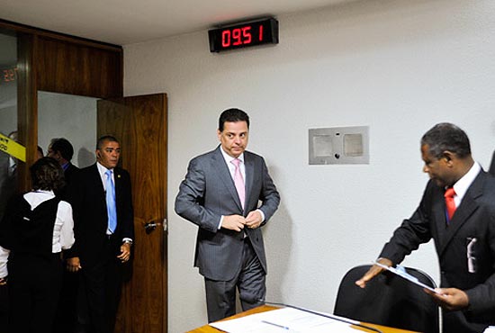 Governador de Gois, Marconi Perillo chega para seu depoimento na CPI do Cachoeira