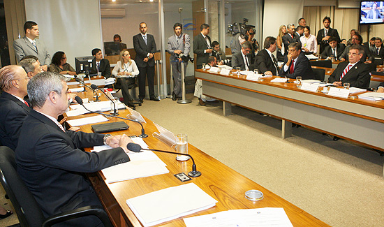 Reunião do Conselho de Ética do Senado, que aprovou a cassação do mandato de Demóstenes Torres