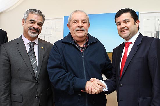 Humberto Costa, Lula e o presidente do PP em PE, deputado Eduardo da Fonte