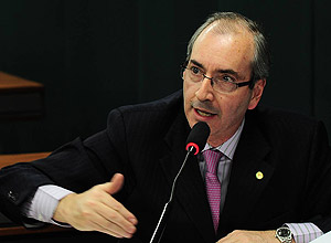O deputado Eduardo Cunha (PMDB-RJ), eleito lder do partido no ltimo domingo