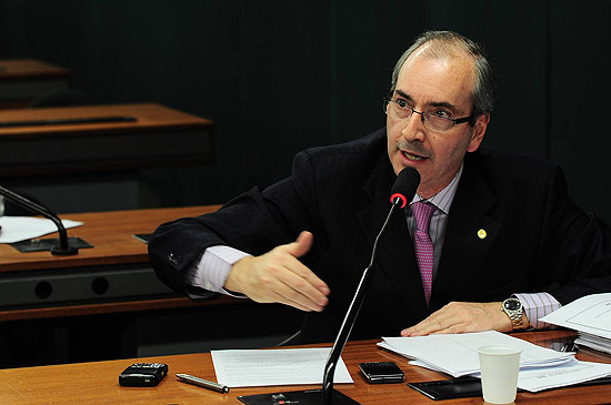 Deputado Eduardo Cunha (PMDB-RJ), em sesso da Comisso de Constituio e Justia da Cmara