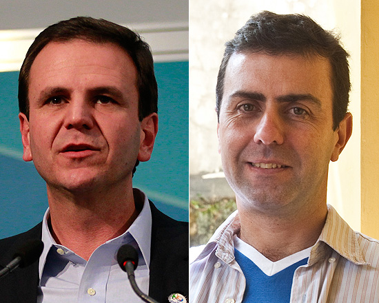 Eduardo Paes e Marcelo Freixo, candidatos  Prefeitura do Rio
