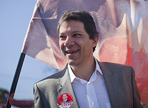 O candidato do PT a prefeito de So Paulo, Fernando Haddad