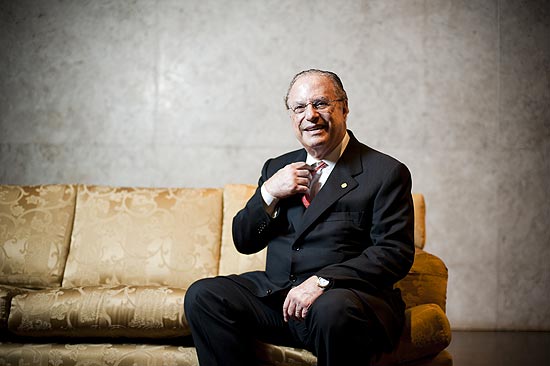 O ex-prefeito Paulo Maluf (PP), atual deputado federal,  fotografado no Clube Monte Lbano