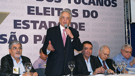 Ex-presidente FHC particpa de evento com prefeitos eleitos do PSDB, no Jockey Club, em São Paulo